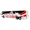 MCI D4520 Coach Bus England National Football Team White with Graphics International Federation of the Global Game Series Limited Edition to 504 pieces Worldwide 1/87 (HO) Diecast Model Iconic Replicas 87-0724