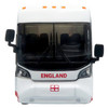 MCI D4520 Coach Bus England National Football Team White with Graphics International Federation of the Global Game Series Limited Edition to 504 pieces Worldwide 1/87 (HO) Diecast Model Iconic Replicas 87-0724