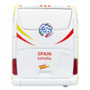 Daimler Tourrider Coach Bus Spain National Football Team Yellow with Graphics International Federation of the Global Game Series Limited Edition to 504 pieces Worldwide 1/87 (HO) Diecast Model Iconic Replicas 87-0726