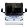 Van Hool CX-45 Coach Bus Netherlands National Football Team White with Graphics International Federation of the Global Game Series Limited Edition to 504 pieces Worldwide 1/87 (HO) Diecast Model Iconic Replicas 87-0730