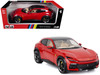 2022 Ferrari Purosangue Rosso Corsa Red with Black Top 1/18 Diecast Model Car Polistil 18FE02020-WB