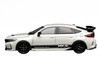 Honda Civic Type R FL5 RHD Right Hand Drive HKS White with Black Stripes 1/64 Diecast Model Car MotorHelix M65319