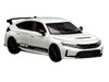 Honda Civic Type R FL5 RHD Right Hand Drive HKS White with Black Stripes 1/64 Diecast Model Car MotorHelix M65319