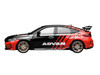 Honda Civic Type R FL5 RHD Right Hand Drive ADVAN Black and Red 1/64 Diecast Model Car MotorHelix M65341