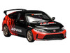 Honda Civic Type R FL5 RHD Right Hand Drive ADVAN Black and Red 1/64 Diecast Model Car MotorHelix M65341