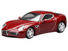 2008 Alfa Romeo 8C Competizione Competition Red Metallic 1/64 Diecast Model Car MotorHelix M69051