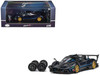 Pagani Zonda Revolucion Dark Blue Metallic and Carbon with Extra Wheels 1/64 Diecast Model Car CM Model CM64-REVOLUCION-BL