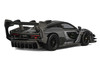 McLaren Senna GTR Dark Gray Metallic with Carbon Hood and Black Top 1/64 Diecast Model Car CM Model CM64-SENNAGTR-13