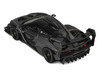 McLaren Senna GTR Dark Gray Metallic with Carbon Hood and Black Top 1/64 Diecast Model Car CM Model CM64-SENNAGTR-13