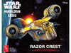 Skill 2 Model Kit Razor Crest Spaceship Star Wars: The Mandalorian 1/72 Scale Model AMT AMT1561M