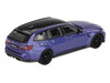 BMW M3 Competition Touring Portimao Blue Metallic with Black Top 1/64 Diecast Model Car Mini GT MGT01090