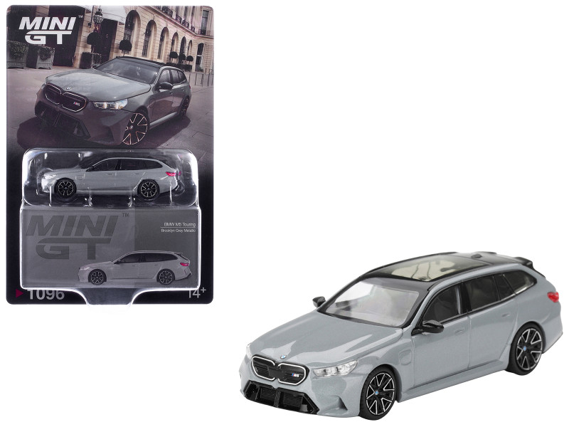 BMW M5 Touring Brooklyn Gray Metallic with Sunroof 1/64 Diecast Model Car Mini GT MGT01096