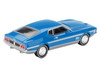 Ford Mustang Mach 1 Grabber Blue with Silver Stripes Limited Edition 1/64 Diecast Model Car Mini GT MGT01138