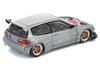Pandem Civic EG6 RHD Right Hand Drive Raw Metal with No Hood 1/64 Diecast Model Car Pop Race PR64-PRE018