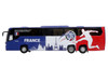 Scania Touring HD Coach Bus France National Football Team Blue with Graphics International Federation of the Global Game Series Limited Edition to 504 pieces Worldwide 1/87(HO) Diecast Model Iconic Replicas 87-0717