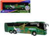 Scania Touring HD Coach Bus Mexico National Football Team Green with Graphics International Federation of the Global Game Series Limited Edition to 504 pieces Worldwide 1/87(HO) Diecast Model Iconic Replicas 87-0718