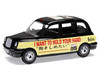 The Beatles London Taxi RHD Right Hand Drive I Want To Hold Your Hand Black and Cream with Graphics Diecast Model Corgi CC85934