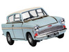 Flying Ford Anglia RHD Right Hand Drive Light Blue with White Top Weathered with Harry and Ron Figures Harry Potter Movie Series Diecast Model Corgi CC99725