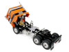 Freightliner COE and 45 Wilson Vintage Livestock Trailer Orange with Stripes 1/64 Diecast Model DCP/First Gear 60-2290