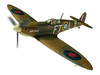 Supermarine Spitfire Mk.II Fighter Aircraft Iron Maiden 'Aces High' Green Camouflage with Graphics 1/72 Diecast Model Corgi CC39215