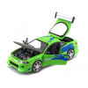 Brian's Mitsubishi Eclipse Green with Black Hood and Graphics The Fast and The Furious 2001 Movie 25 Years of Fast & Furious Series 1/24 Diecast Model Jada 97603-25TH