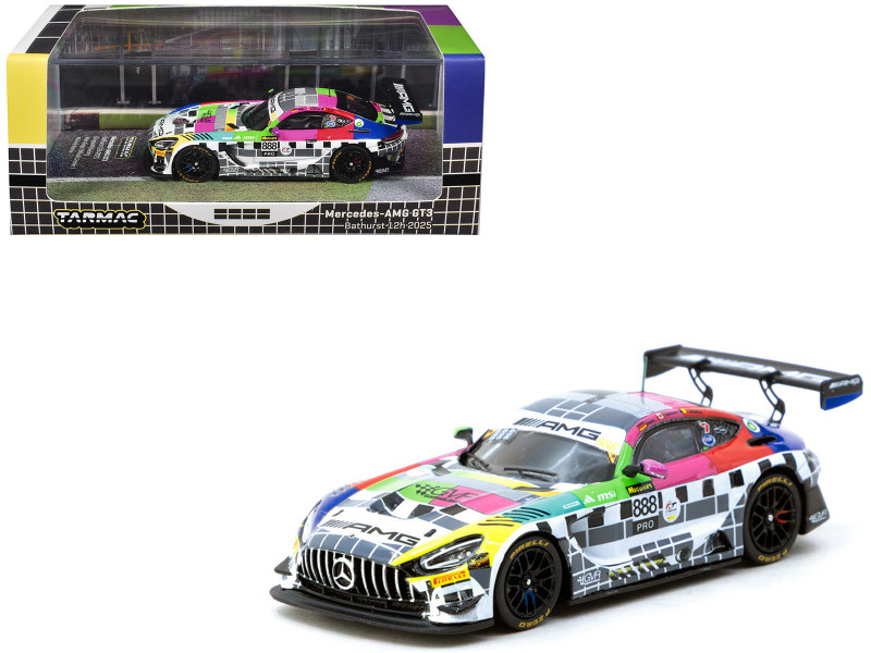 Mercedes-AMG GT3 #888 Maro Engel - Mikael Grenier - Maxime Martin GruppeM Racing Bathurst 12 Hour 2025 Hobby64 Series 1/64 Diecast Model Car Tarmac Works T64-062-25BH888