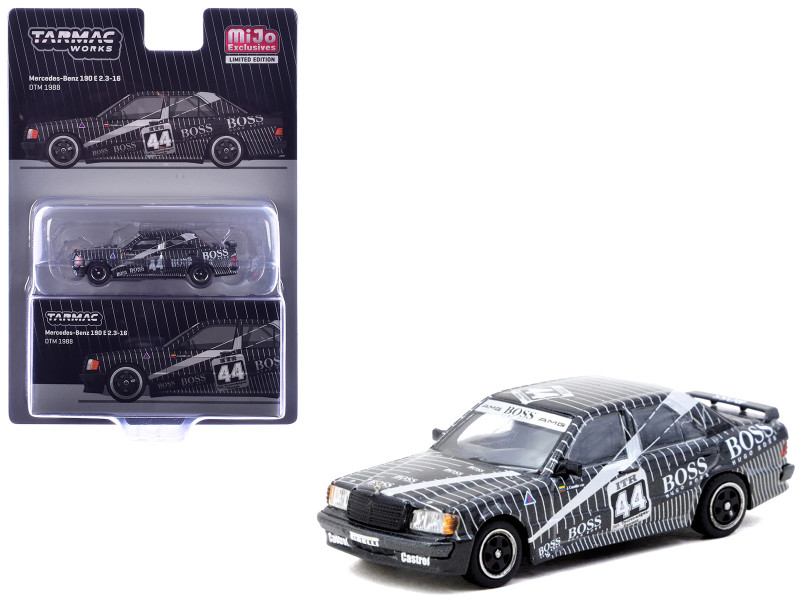 Mercedes-Benz 190 E 2.3-16 #44 Johnny Cecotto Deutsche Tourenwagen Meisterschaft DTM 1988 Global64 Series 1/64 Diecast Model Car Tarmac Works T64G-047-88DTM44