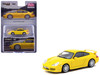Porsche 911 GT3 (996) Yellow Global64 Series 1/64 Diecast Model Car Tarmac Works T64G-069-YL