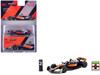 McLaren MCL60 #4 Lando Norris 2nd Place Formula One F1 British GP 2023 with Pitboards Global64 Series 1/64 Diecast Model Car Tarmac Works T64G-F070-LN2