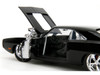 1970 Dodge Charger Black with Race Interior The Fast and the Furious 2001 Movie 25 Years of Fast & Furious Series 1/24 Diecast Model Car Jada 35421-25TH