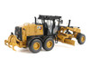 CAT Caterpillar 140 LVR Motor Grader Yellow with Black Top High Line Series 1/50 Diecast Model Diecast Masters 85794