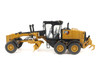 CAT Caterpillar 140 LVR Motor Grader Yellow with Black Top High Line Series 1/50 Diecast Model Diecast Masters 85794