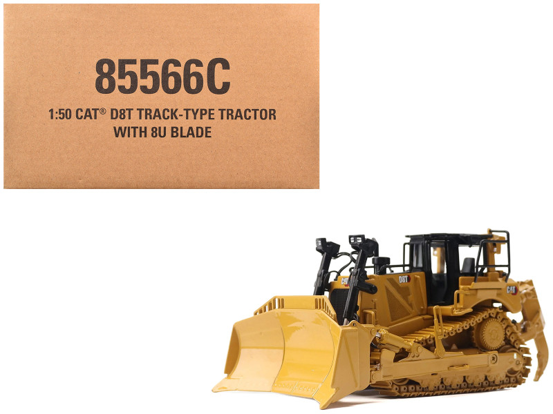 CAT Caterpillar D8T Track Type Tractor with 8U Blade and Operator Core Classics Series 1/50 Diecast Masters 85566C