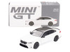 BMW M5 Alpine White with Carbon Top Limited Edition 1/64 Diecast Model Car Mini GT MGT01092