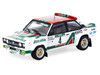 FIAT 131 ABARTH Rally #4 Markku Alen - Ilkka Kivimaki Winner Rallye de Portugal - Vinho do Porto 1978 Hobby64 Series 1/64 Diecast Model Car Tarmac Works T64-094-78RP04