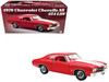 1970 Chevrolet Chevelle SS 454 LS6 Cranberry Red with White Stripes and Red Interior Limited Edition to 454 pieces Worldwide 1/18 Diecast Model Car ACME A1805530