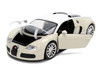 2011 Bugatti Veyron White and Tan Furious 7 2015 Movie 25 Years of Fast & Furious Series 1/24 Diecast Model Car Jada 36476-25TH