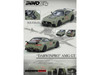 DarwinPRO iMP-Performance AMG GT Goblin Group Matt Green with Black Top 1/64 Diecast Model Car Inno Models IN64-AMGGT-DP01