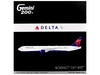 Boeing 767-400ER Commercial Aircraft Delta Air Lines N482MH White with Blue and Red Tail Gemini 200 1/200 Diecast Model Airplane GeminiJets G2DAL1444