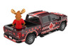 2022 GMC Sierra 3500 HD Pickup Truck Dark Red with Canadian Soccer Graphics with Moose Figure International Soccer Celebration '26 Series 1/64 Diecast Model Car Greenlight GL30590