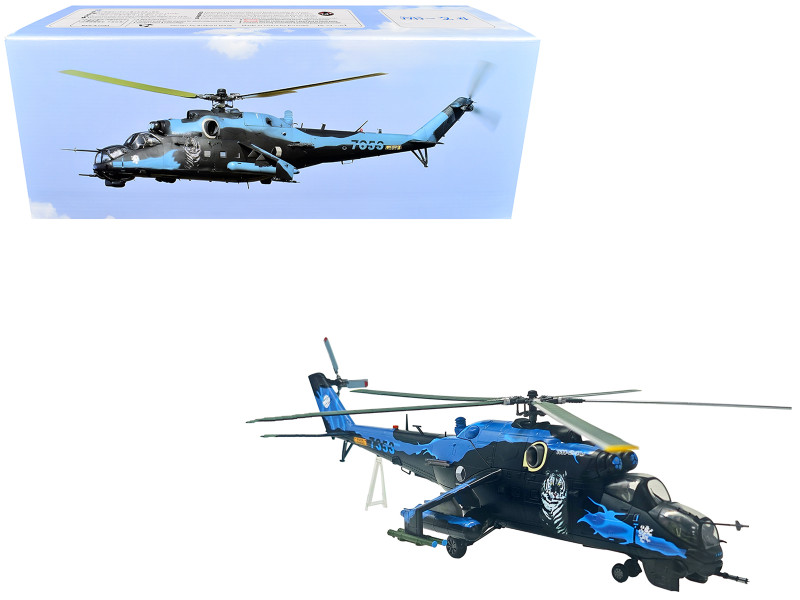 Mil Mi 24V Hind E Helicopter 7353 231 Squadron 23 Wing NATO Tiger Meet Turkey 2005 Czech Air Force 1/48 Diecast Model Bless Wing BW-ZJ07-04