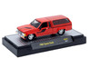 1985 Toyota SR5 Pickup Truck with Camper Shell Red with Black Stripes Limited Edition to 19844 pieces Worldwide 1/64 Diecast Model Car M2 Machines 31500-HS76