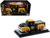 1956 Ford F-100 Pickup Truck Throttle Black with Brown Top and Fenders with Graphics Limited Edition to 6250 pieces Worldwide 1/24 Diecast Model Car M2 Machines 40300-143A