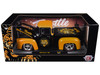 1956 Ford F-100 Pickup Truck Throttle Black with Brown Top and Fenders with Graphics Limited Edition to 6250 pieces Worldwide 1/24 Diecast Model Car M2 Machines 40300-143A