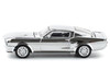 Shelby Mustang GT500 Silver Chrome 1/64 Diecast Model Car Pop Race PR640312