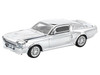 Shelby Mustang GT500 Silver Chrome 1/64 Diecast Model Car Pop Race PR640312