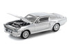 Shelby Mustang GT500 Silver Chrome 1/64 Diecast Model Car Pop Race PR640312