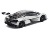Yangwang U9 Silver Metallic with Black Top and Stripes 1/64 Diecast Model Car Pop Race PR640442
