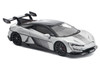 Yangwang U9 Silver Metallic with Black Top and Stripes 1/64 Diecast Model Car Pop Race PR640442