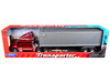 Kenworth T2000 Truck Red Metallic with Gray Container Transporter Series 1/32 Diecast Model Welly 32211W-RD
